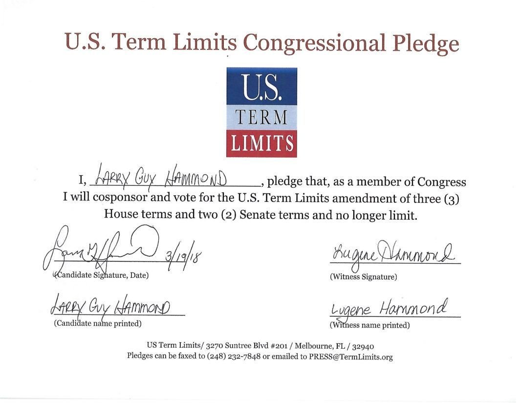 LarryGuyHammond's tweet image. Ask Tom Rice why he hasn't signed his #TermLimit Pledge? He started his run in Congress 6 years ago, on #TermLimits. He says " He believes in them but wont self impose them on himself" I have signed mine! #LarryGuyHammond #TomRice #Congress #SC7 #MAGA #DrainTheSwamp
