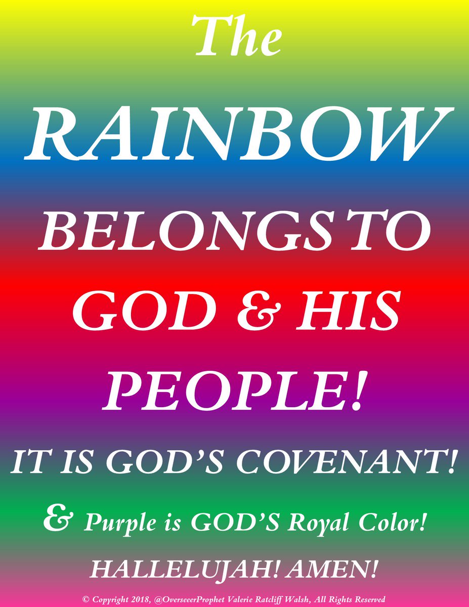 OverseerProphet's tweet photo. HEAR THE WORD OF THE LORD:
THE RAINBOW BELONGS TO GOD & HIS PEOPLE!
I MUST WARN & AGAIN FOREWARN THE ABOMINATION THAT JUDGMENT IS COMING FOR YOU. WHILE YOU SET UP TO DOMINATE, YOU NEED TO REPENT! THERE IS "#NOTIME" LEFT. PLEASE, I BEG OF YOU, #TURNNOW!
#GOD
#HALLELUJAH! #AMEN! https://t.co/HEuIVImIdi