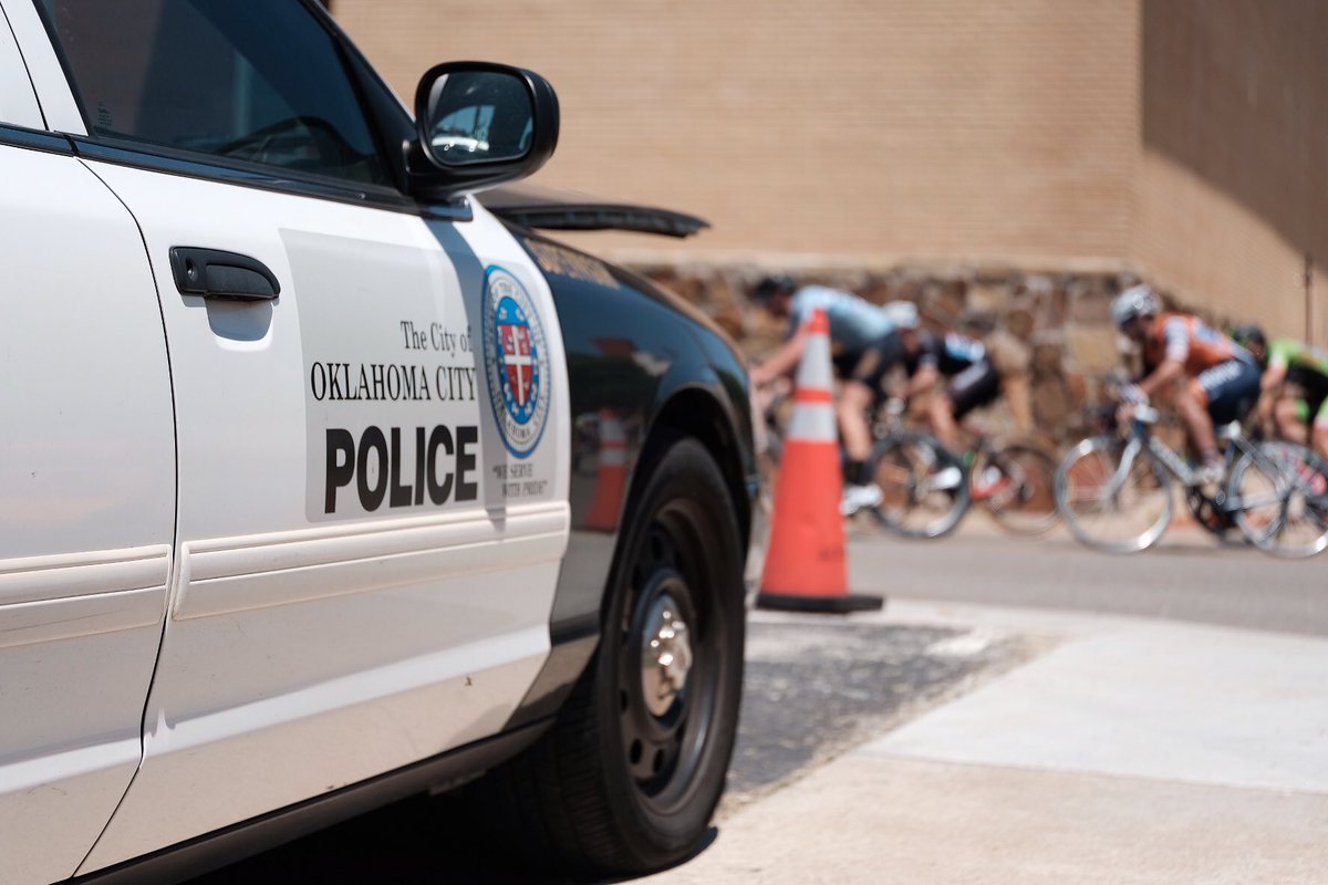 Hey <a href="/OKCPD/">Oklahoma City Police</a> we appreciate you! Thanks for keeping our course &amp; riders safe! #okcproamclassic