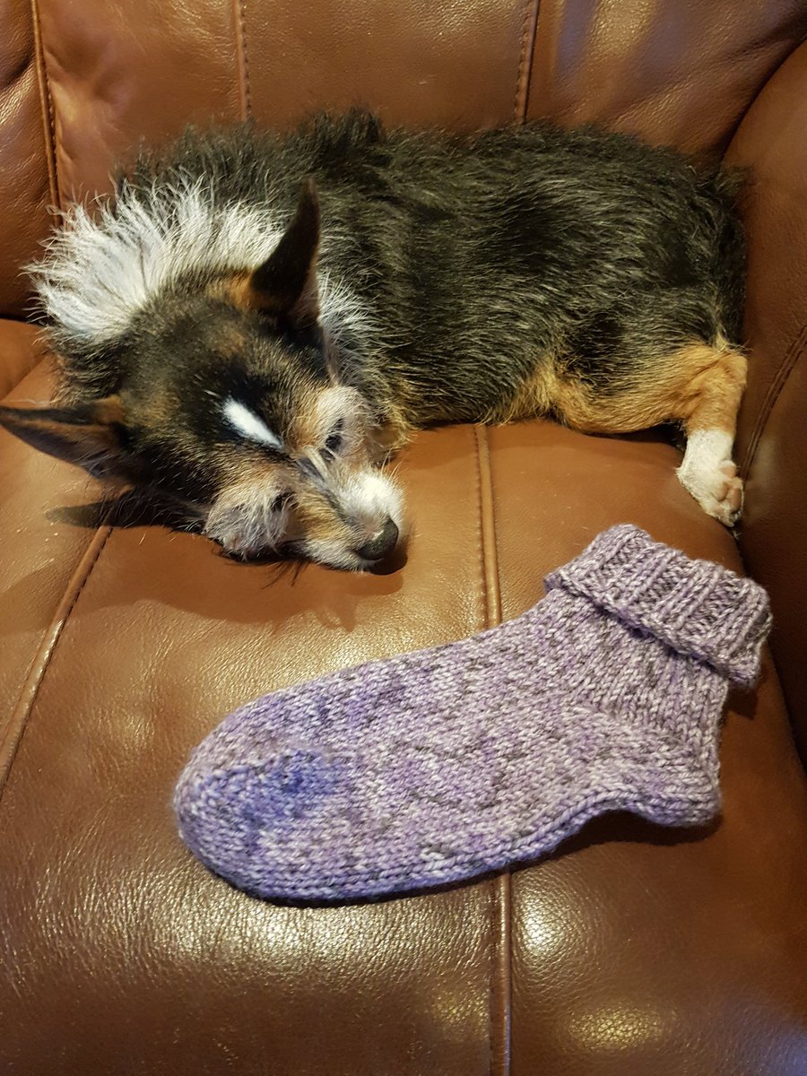 First sock finished using #magicloop #knitting #crafting