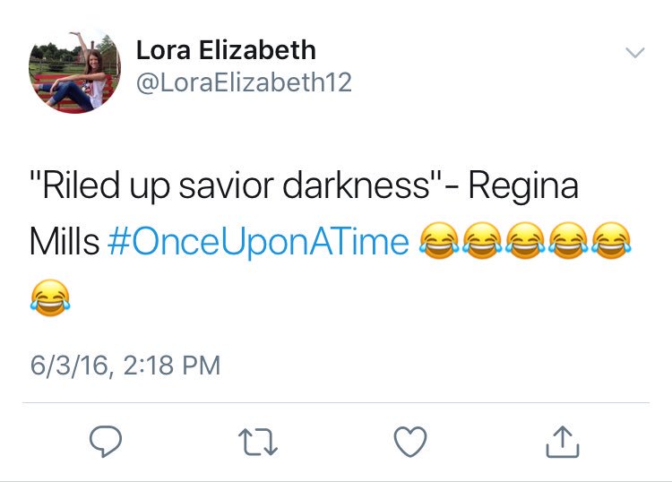 LoraElizabeth12's tweet photo. I love this quote so much and I don’t know why!😂😂😂
#OnceUponATime #ReginaMills #OUAT https://t.co/2AHVfIPCuQ