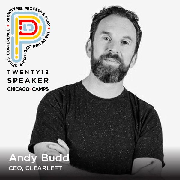 ChicagoCamps's tweet photo. We're bringing @andybudd to Prototypes, Process &amp; Play all the way from London so you can learn from his leadership skills!

Join us on August 9th &amp; 10th for design leadership at its best! 
https://t.co/pZZvqOGY6B https://t.co/K5f0VJEPqR