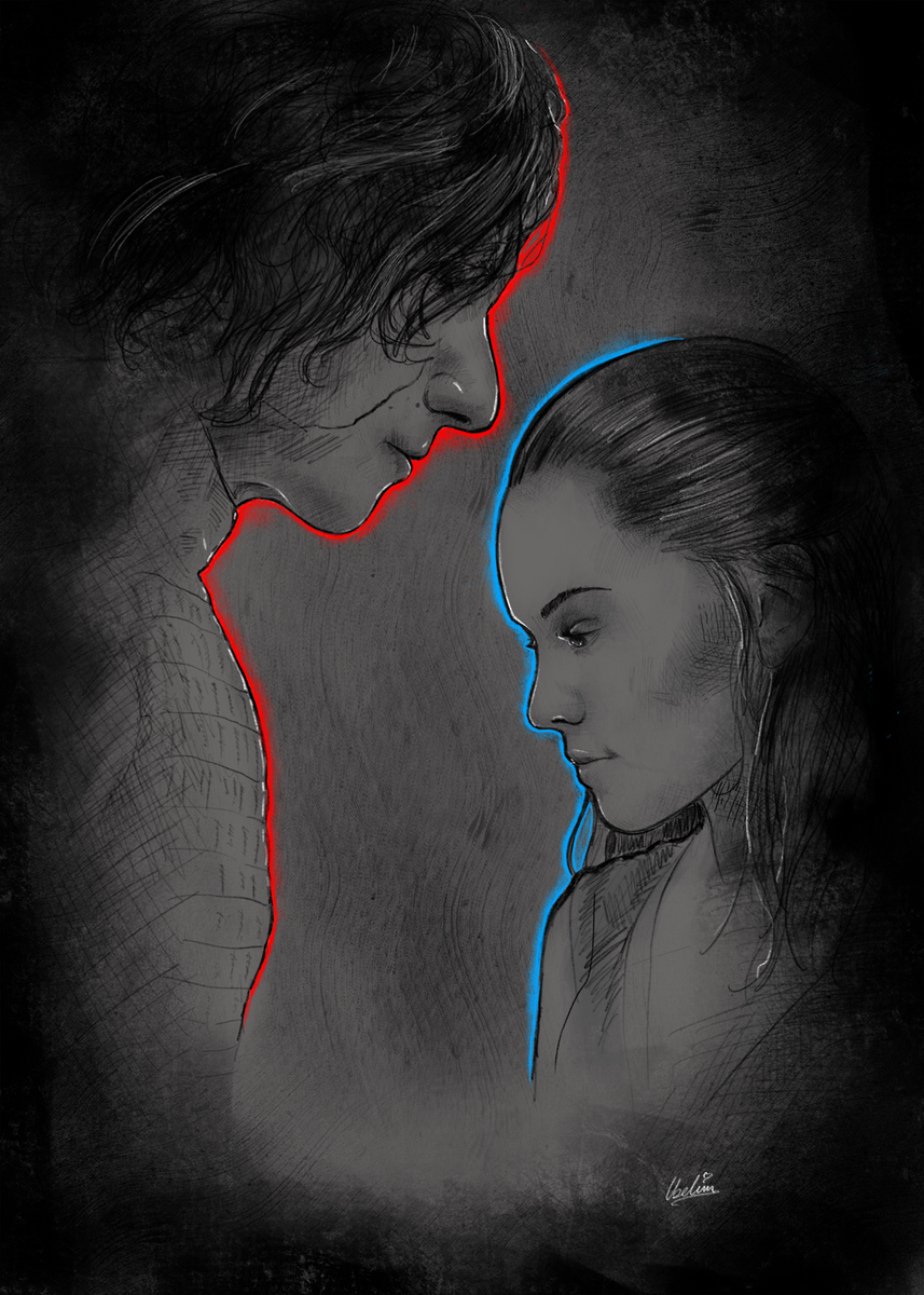 You are not alone...Neither are you #reylo #reyloiscanon #savebensolo #starwars #reyloisendgame Art by ibelinn ibelinn.tumblr.com