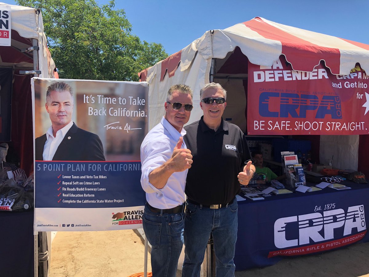 RickCTravis's tweet photo. Get out the vote for Travis Allen for Governor and keep your 2 A rights!!! CRPA endorsed. Vote this Tuesday! https://t.co/PBS1wHOkiL