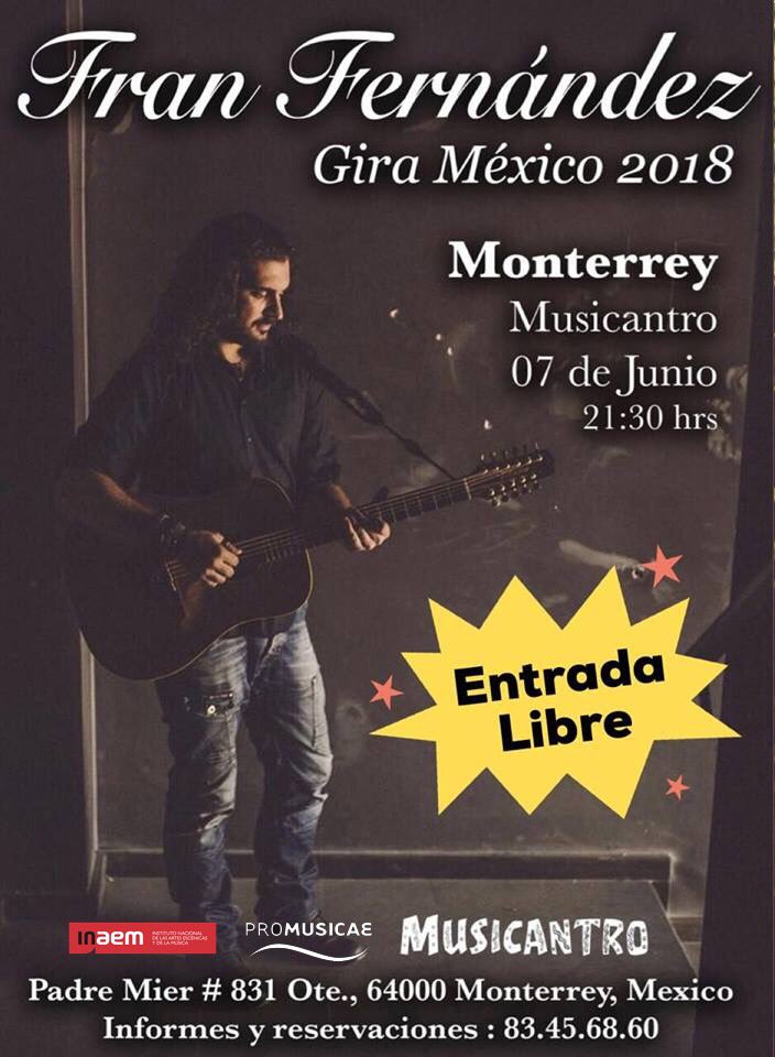 franfermusica's tweet photo. Seguimos gira en México. 
Esta semana estaremos en Monterrey, Guadalajara, Morelia y Zamora.
Todos los detalles aquí https://t.co/TNk8a8fusD https://t.co/aGWqbLNbsx