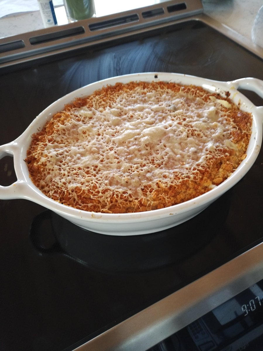 Salt Cod, Potato, caramelized onion &amp; crispy bacon casserole. Topped with a little Ossau Iraty cheese <a href="/chefcraigflinn/">Craig Flinn</a> <a href="/deveaudave1/">Dave Deveau</a> <a href="/RatinaudHFX/">Charcuterie Ratinaud</a>