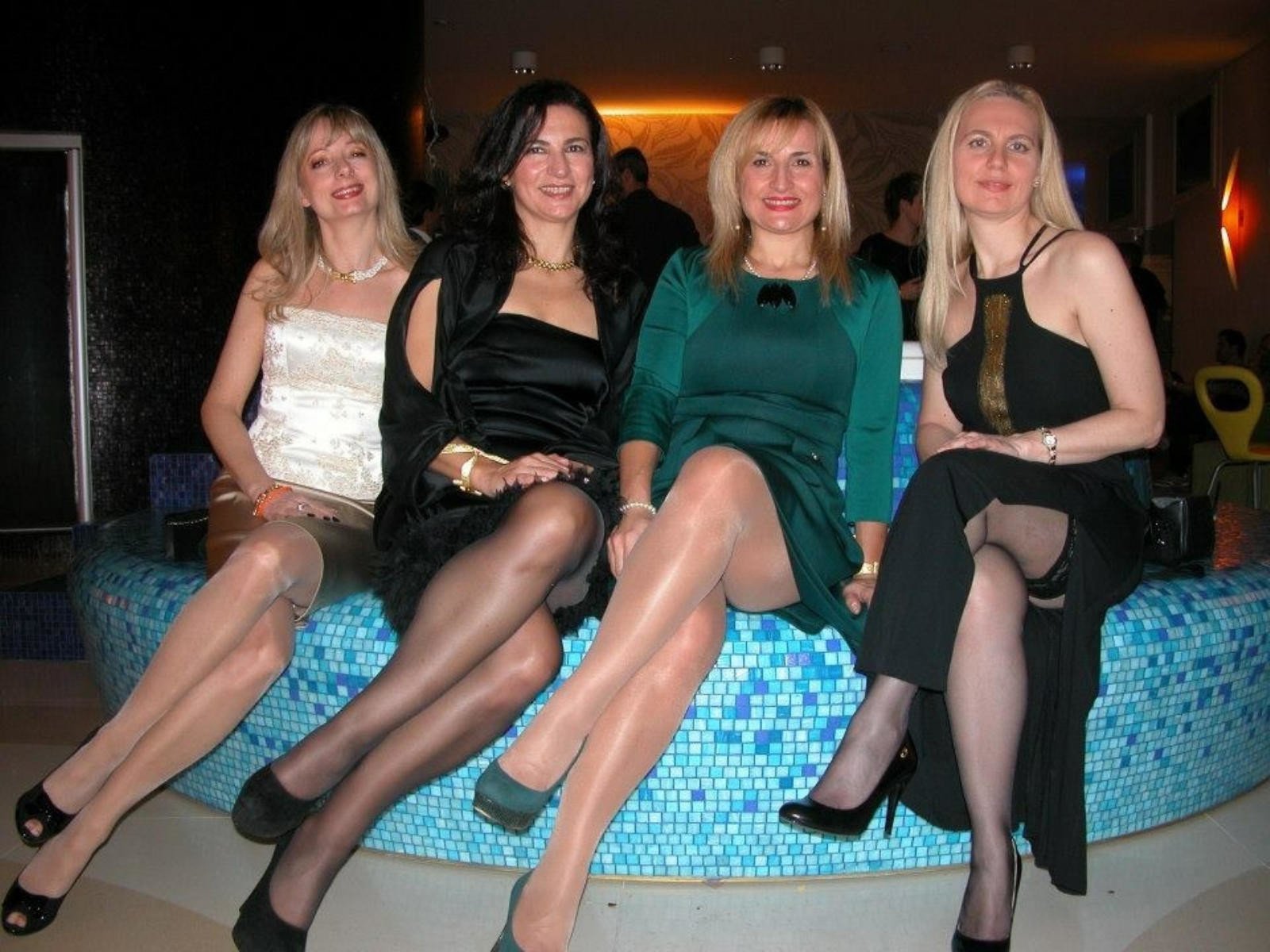 pantyhose party candid  / X