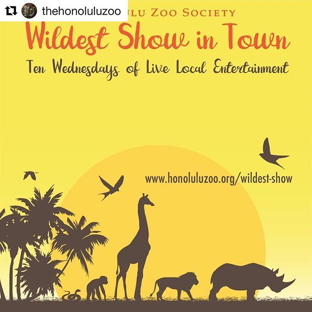 #Repost @thehonoluluzoo: The Honolulu Zoo is getting wilder this summer. The Wildest Show in Town summer concert series kicks off Wednesday, June 6th!  Visit honoluluzoo.org for more! ift.tt/2LiCaLR