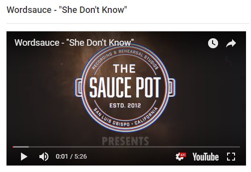wordsaucemusic's tweet photo. She Don't Know is live! She Don't Know is the second single off our upcoming August album - special thanks to the video crew at @saucepotstudios @BarrelHouseBeer and @RespectTheFunk!

https://t.co/QXgVcIqL1r https://t.co/1Y0X5pjSHb