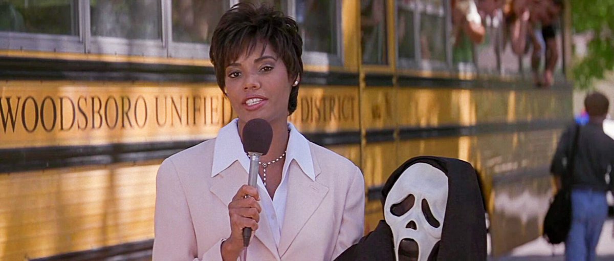 Cinemartistry's tweet photo. Scream (1996) 
Director: Wes Craven 
Cinematographer: Mark Irwin https://t.co/U6yV8RHSYE