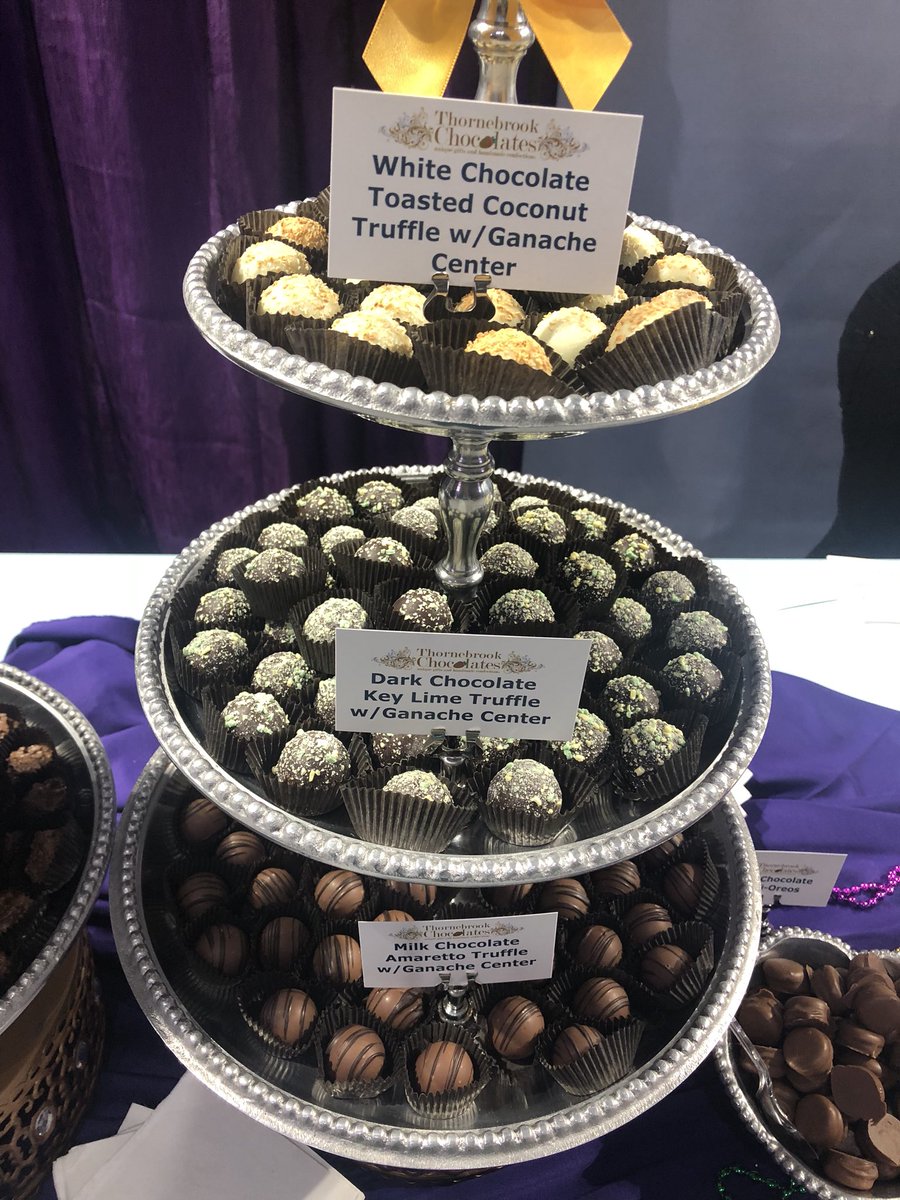 Thank you <a href="/FHspirits/">Fish Hawk Spirits</a> #ThornebrookeChocolates #SweetChoice and <a href="/4riversbbq/">John Rivers</a> for coming to #TOGG2018