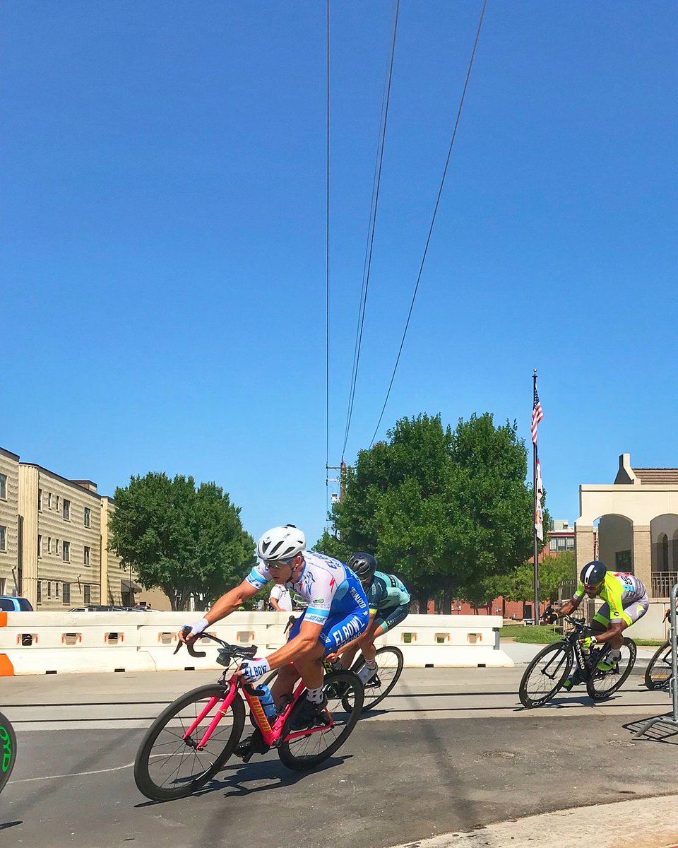 elbowzracing's tweet photo. Kyle Swanson with 3rd place today on the final day of @OKCProAmClassic at the @AutoAlleyOKC Pro/1 Crit! #teamworkmakesthedreamwork #elbowzracing #iamspecialized #hyperthreads #rotorbike #okcproam #okcproamclassic https://t.co/Y1UW2dMWM4