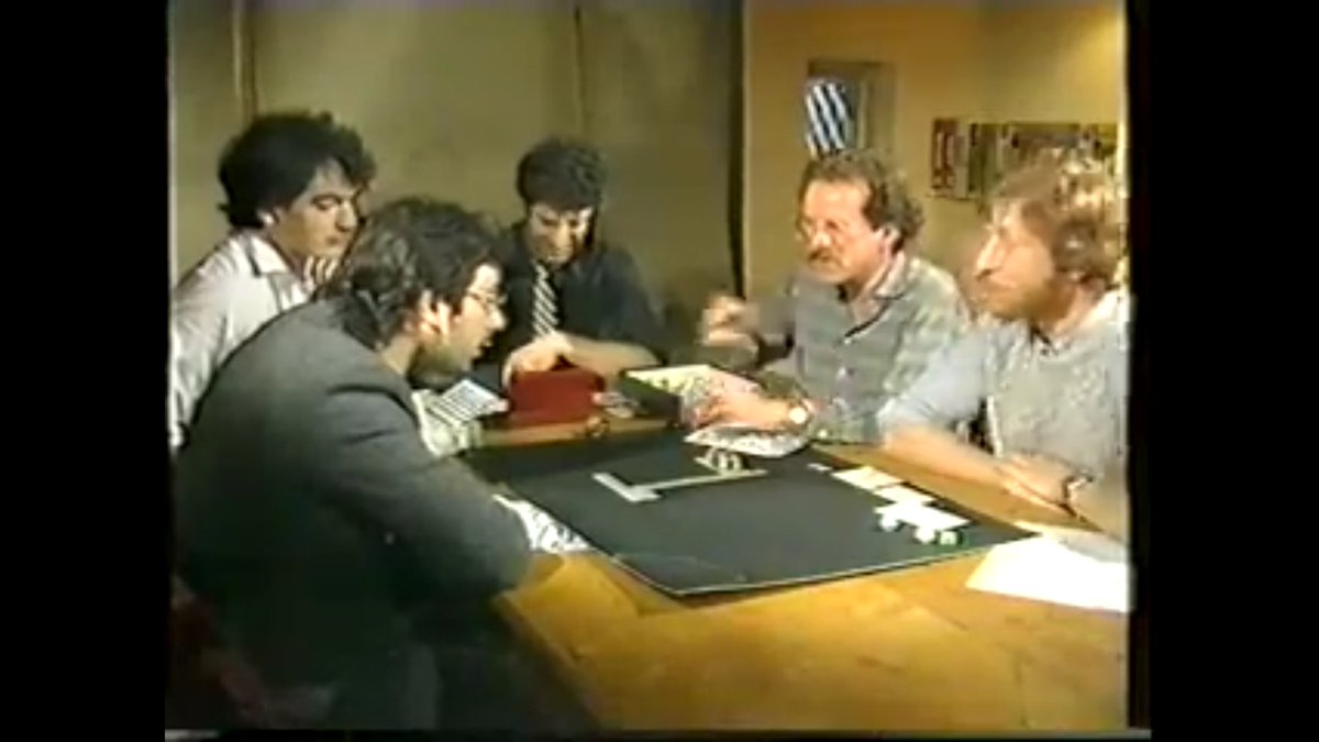 hobgoblinsteve's tweet photo. One if the greatest things you'll ever watch. It's got some very early footage of Games Workshop (inside the original store) a game of D&amp;D involving Ben Elton and an young Jervis Johnson, larping, and what must be the first person ever to own a GW t-shirt!
https://t.co/x3RCh0eykq https://t.co/4qnSOQFv7t