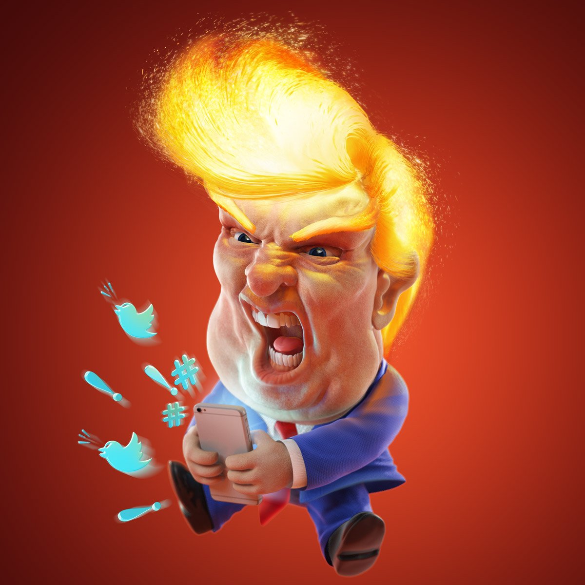 Trump’s Twitter feed is mind-numbingly repetitive. There’s his fake news tweet, his witch hunt tweet, his conspiracy theory tweet, his insult tweet, his jobs tweet, and his alt-right retweet. He needs to mix it up or even his most hysterical critics will get bored with it.