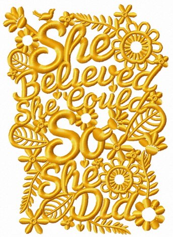 diver361's tweet photo. New embroidery design
She believed. She could. So she did one color machine embroidery design #flower #decoration #onecoloreddesign #simple #phrase #Shebelieved #Shecould #Soshedid #embroidery design https://t.co/DQfugG1lFM https://t.co/jZ0oKj5Tl7