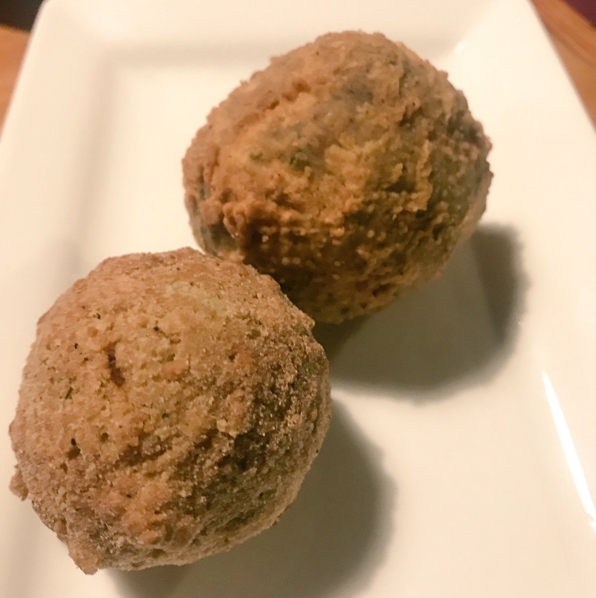 FZSFACS's tweet image. When you’re in southern Louisiana, you eat Cajun food - boudin ball, crawfish boulette, crawfish etouffe, and a tower of fried shrimp, oysters, catfish and crab cake #eatlocal #foodadventures #imstuffed