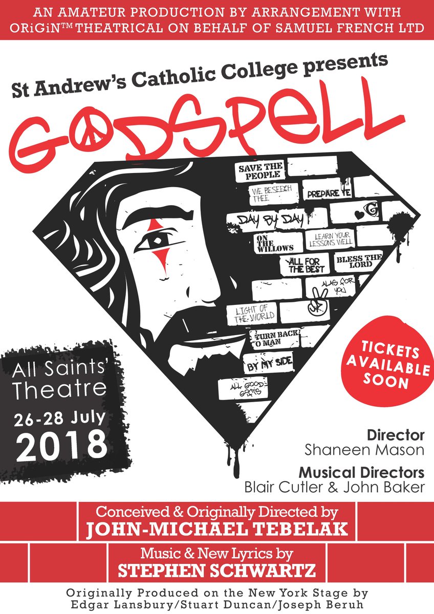 First show at AST will be the STACC production of Godspell..