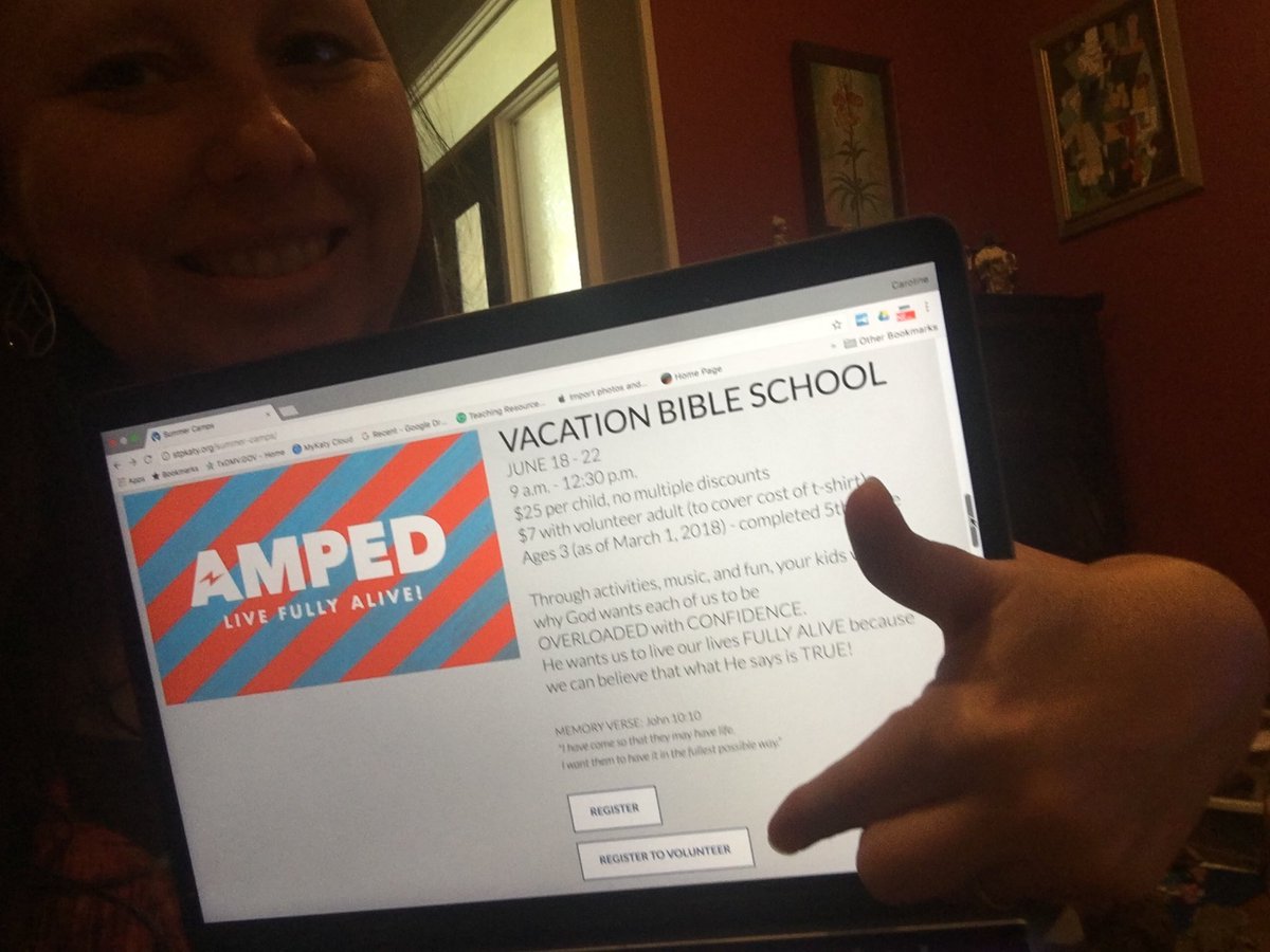 VBS Volunteer #summerselfiebingo #fielderpride #volunteerselfie