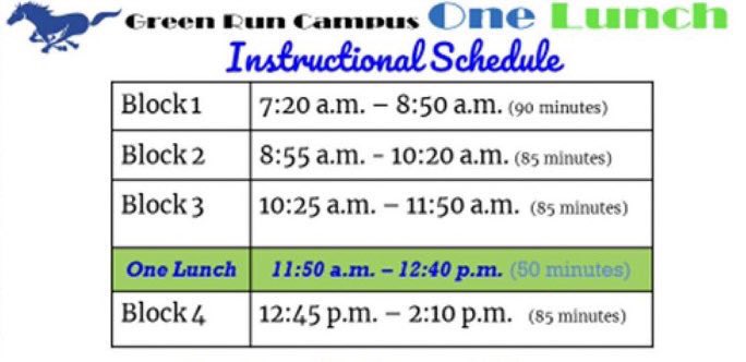 Stallions, tomorrow is the last full week of school! We will use the instructional schedule below. Reminder SENIORS ~ 1B &amp; 2B exams are tomorrow. Make it a great week!