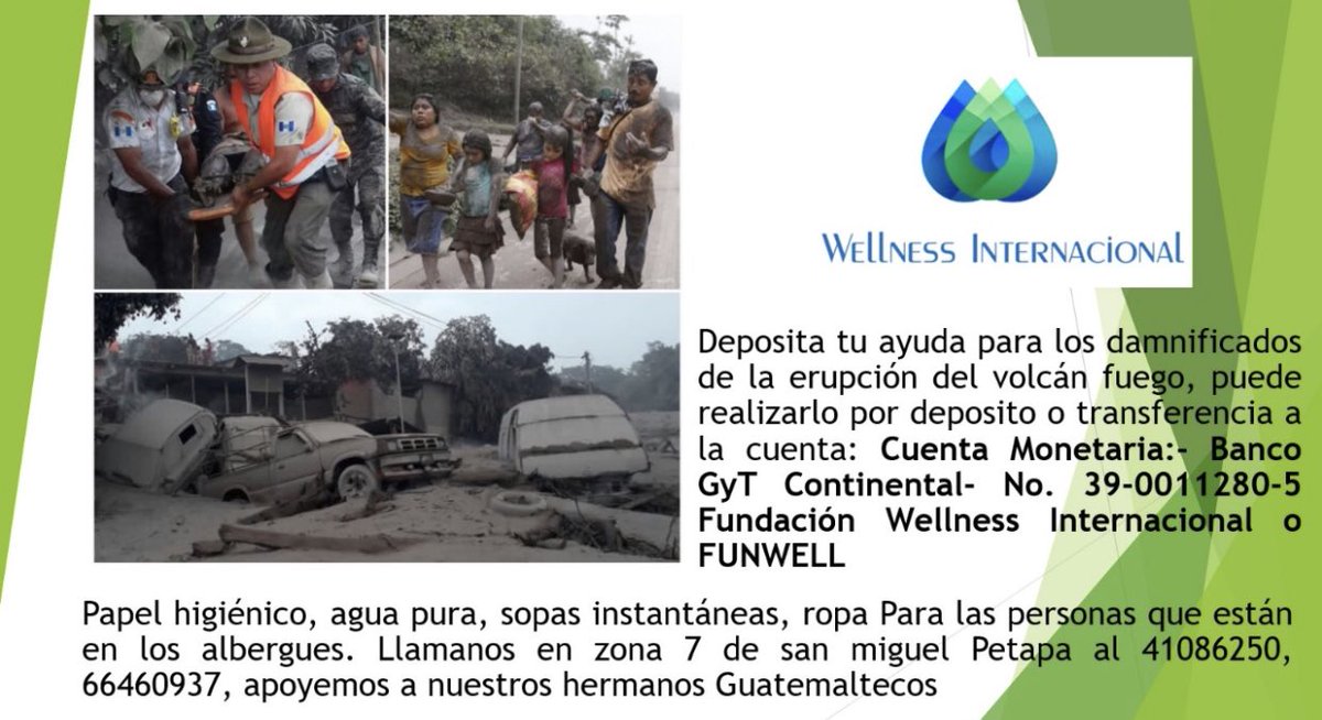 Funwellness's tweet image. Es nuestra oportunidad de ayudar y bendecir a nuestros hermanos Guatemaltecos