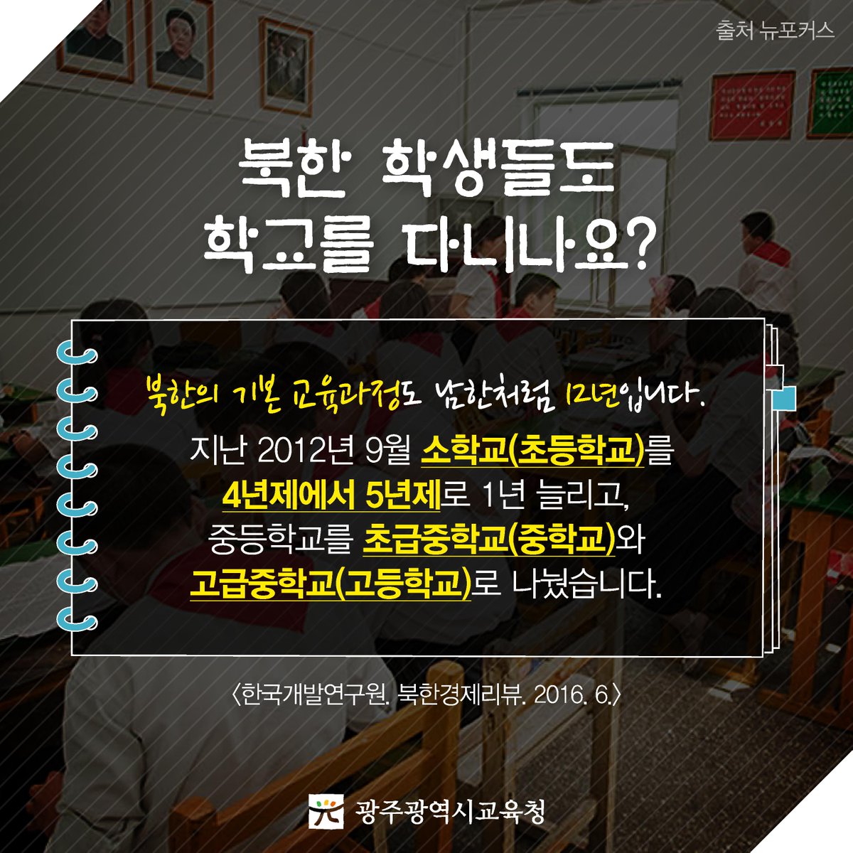 edugju's tweet image. #북한의 학제는 어떻게 구성돼있을까요?
또 어떤 과목을 주로 배울까요?
#광주광역시교육청이 간단하게 정리해봤습니다. 함께 보시죠^^