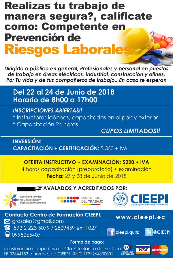 FernandoCIEEPI's tweet image. Es la oportundiad de capacitarte con los mejores.