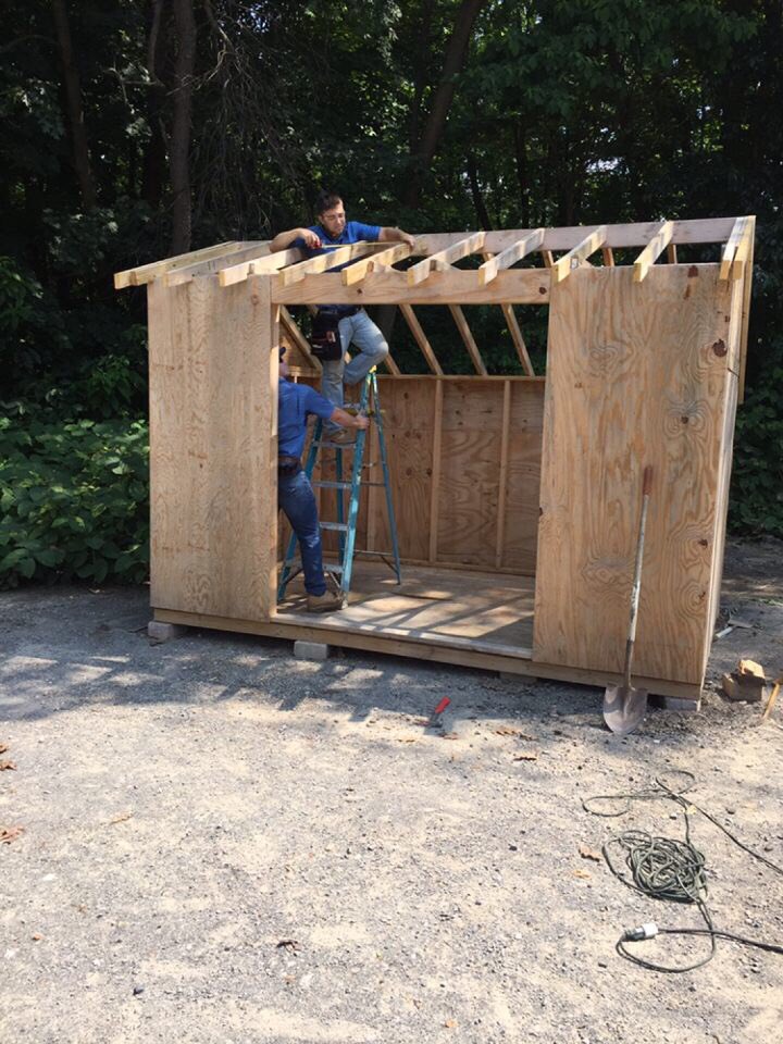 AbilityEXP's tweet photo. Day one at Camp Woodlands in Pennsylvania is under way! The Build America team will be taking on multiple jobs including painting two buildings, building a shed, and campus wide landscaping. The team will work with diligence to finish these jobs by Thursday! #BAM2018 #AbilityExp https://t.co/qaD9myDccu