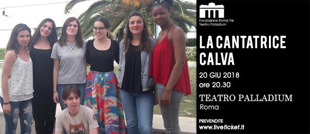 #LaCantatriceCalva al #TeatroPalladium, #Roma, mercoledì 20 giugno 2018 BIGLIETTI liveticket.it/teatropalladium