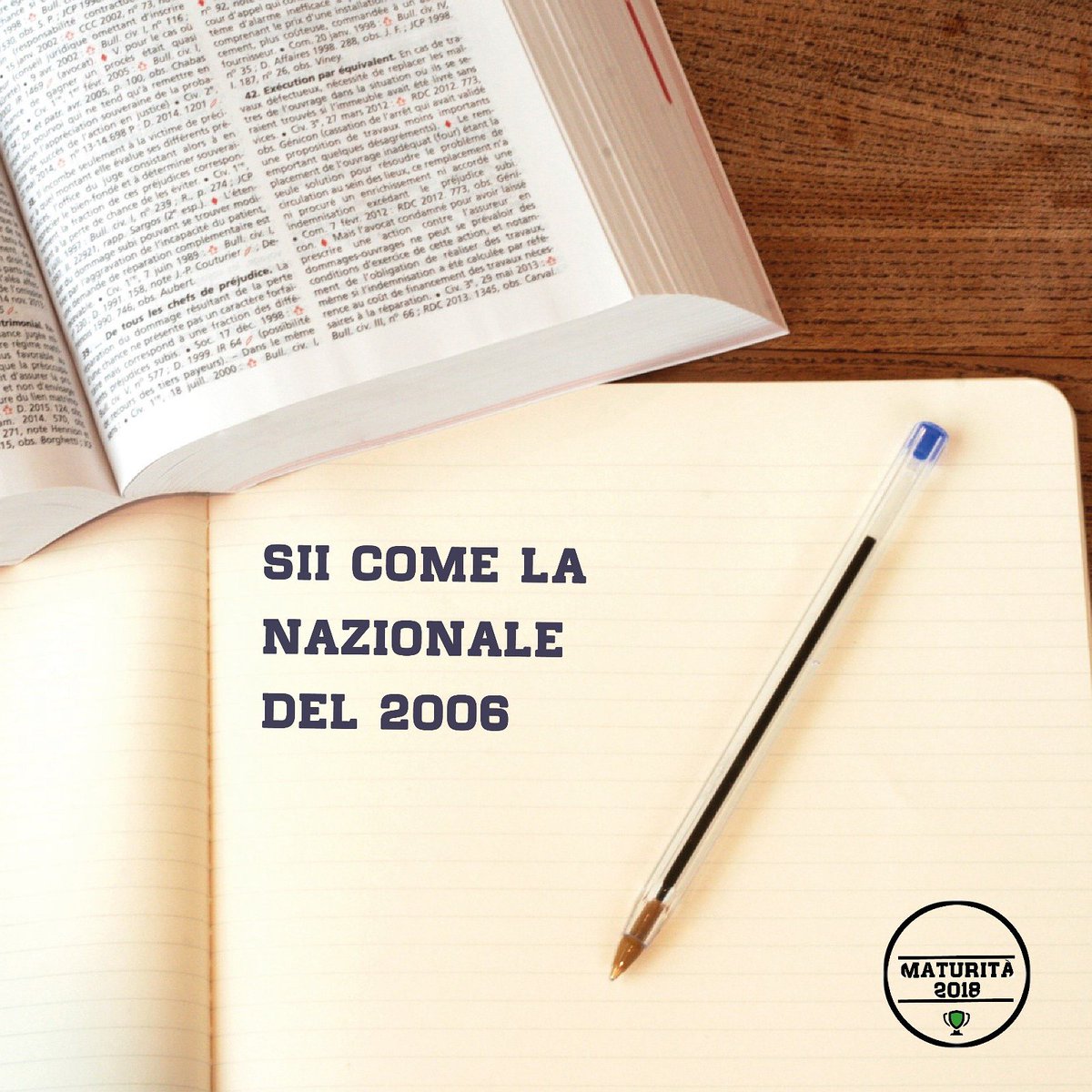 A questo giro tocca a te lottare per la coppa.
In bocca al lupo a tutti i maturandi.

#maturita2018