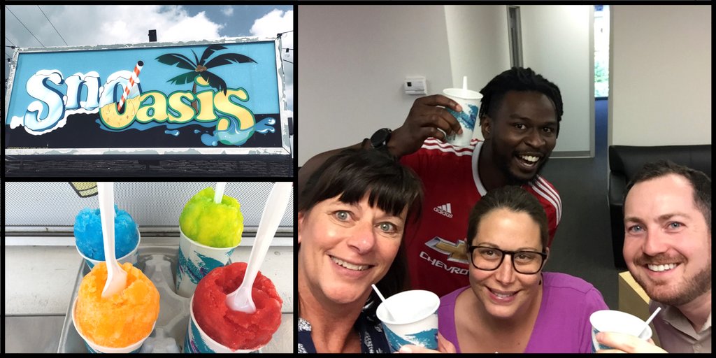 rightsource's tweet photo. The Right Source team doing summer right & cooling off with #Snowballs from #Snoasis in #Baltimore โ๏ธ๐ฆ https://t.co/UsWwWgJpyE