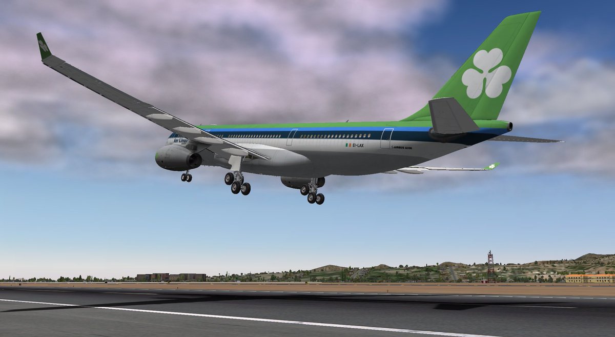 DubATC's tweet photo. In X-Plane 10 there is no JarDesign A330 with GE engines, but someone did an old school EIN with one! https://t.co/LPWKB1NBlF
