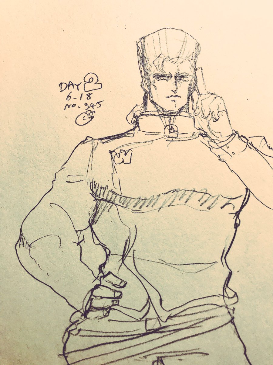 2日目!今日からまたしばらくラフみたいになると思いますが気にしないでね。しかし顔が似ないなぁ 