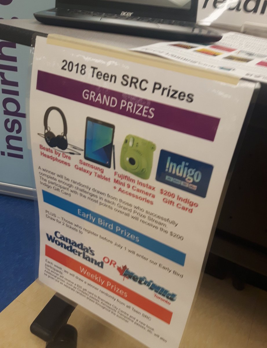 mctavish_h's tweet image. @CardinalLegerSS come to the library to learn about the @BramptonLibrary Teen Summer Reading Club! Read and win prizes! #lancerlearning