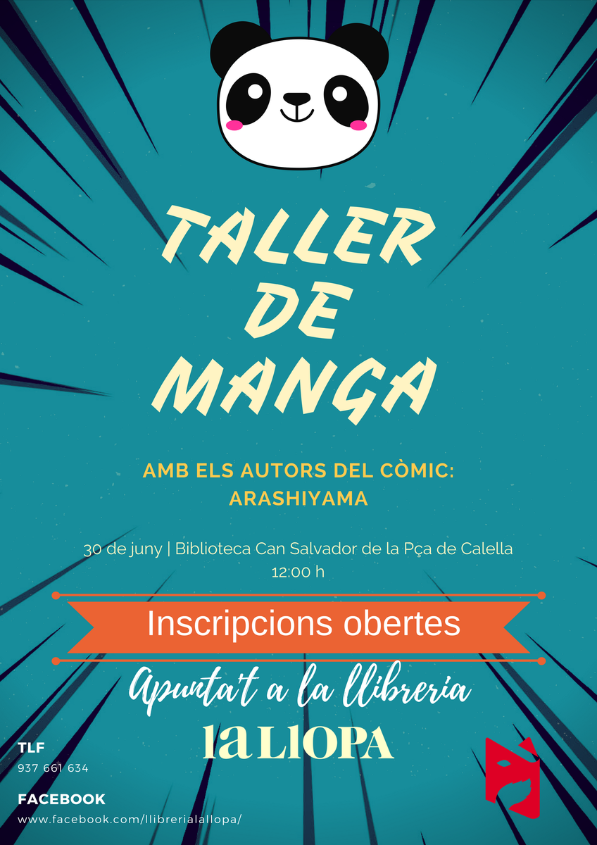 la_llopa's tweet photo. Inscripcions obertes a la llibreria! #JunyEnVinyetes https://t.co/8UlaWwHsBw