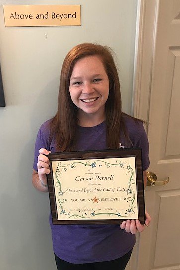 PelhamVision's tweet photo. Congratulations to our Above and Beyond recipient for June, Carson Parnell!  We will miss you while you are gone for your internship! #AboveAndBeyond #EyesAreAwesome https://t.co/HwEoqnk93A