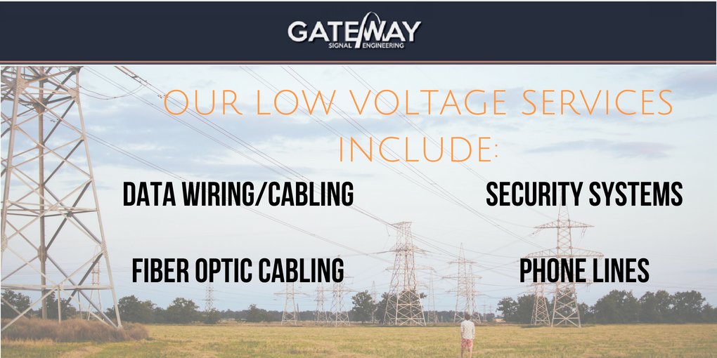 GatewaySignal's tweet photo. We provide low voltage electrical services including the relocation or rewiring of workstations or adding locations to meet a new capacity. Visit our website to find more detailed information! https://t.co/lQmKHzIycn #fiberoptics #datawiring https://t.co/7IF7W6MVRH