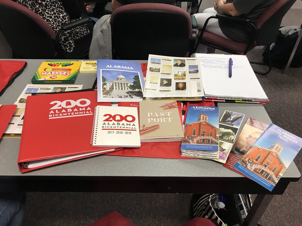 KRQuarles's tweet photo. Super excited to be attending the 2018 Alabama Bicentennial Summer Institute at the UofA Gadsden Campus. 
I will be learning all about Alabama History Through Oral Stories this week! @al200 @TuskegeeUniv 
#AL200Gadsden #Alabama200 #LifeLongLearner #iTeach #History #Educator https://t.co/oE72uV3i1B