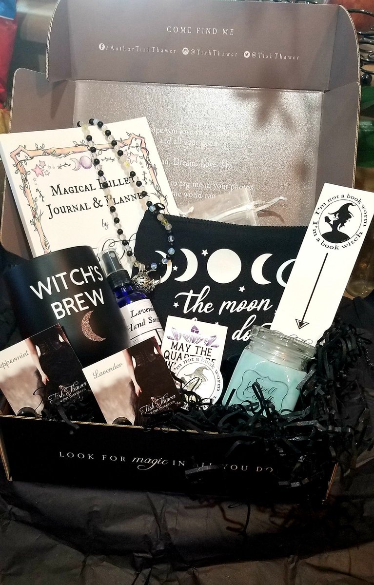 TishThawer's tweet image. Exclusive Reader Boxes still available! While supplies last! To order: visit tishthawer.com/autographed-co… #readerbox #customswag #thewitchesofblackbrook #magic #bulletjournal #spellcandle