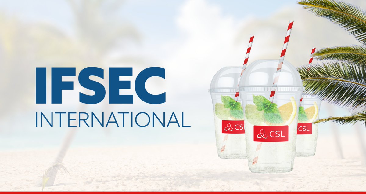CSLGroupLtd's tweet photo. Catch up with the CSL team this week at @IFSEC. Get your hands on the latest kit and grab a free drink from our beach bar! https://t.co/0C4L1m2l3u