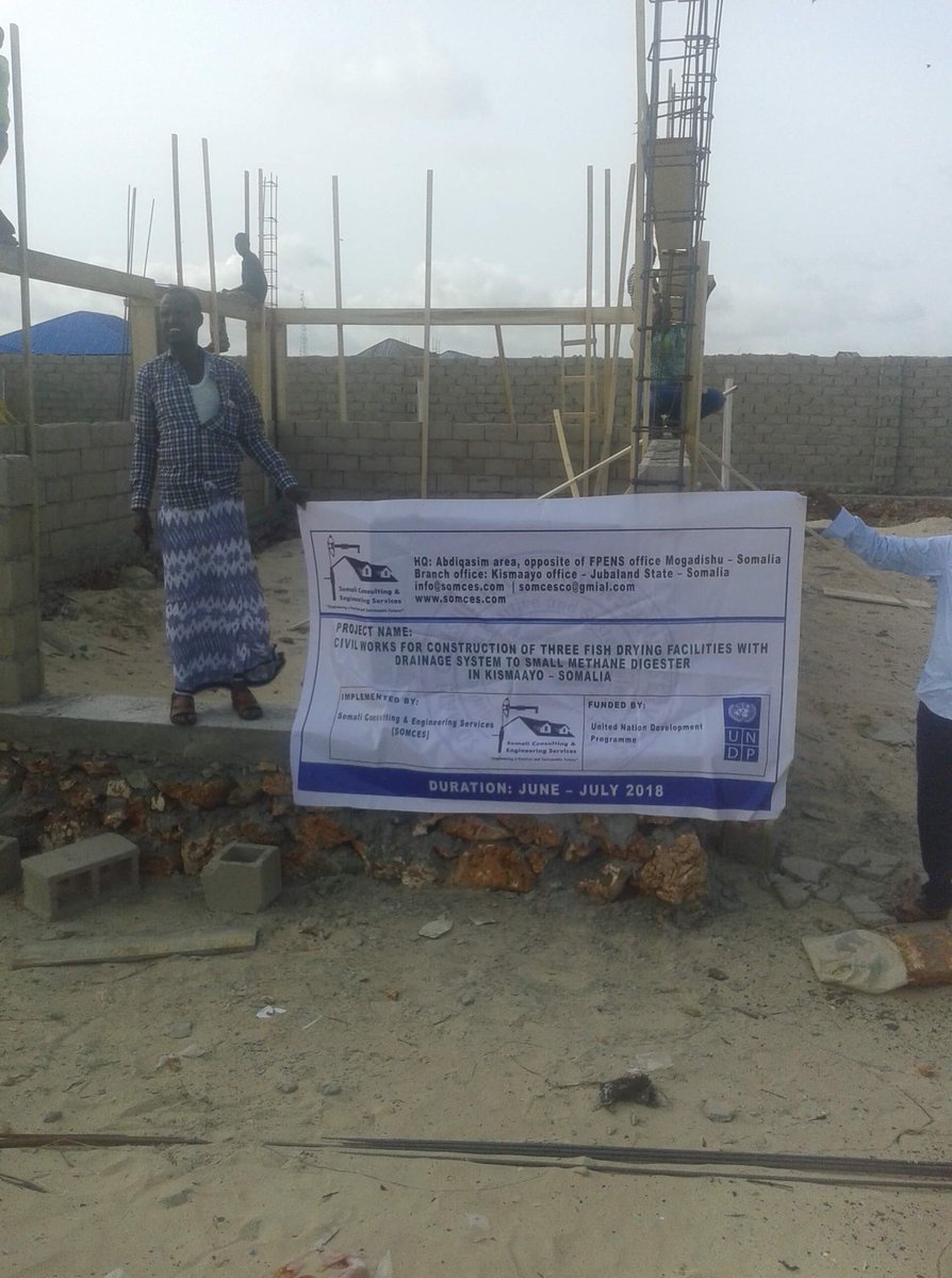 SOMCES_Company's tweet photo. #Somces launched construction of three #Fish Drying Facilities in #Kismayo #JubbalandSomalia https://t.co/kq95H908vD