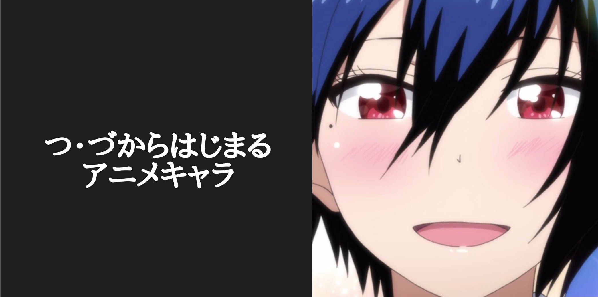 カリストz アニメキャラ50音順 皆様のつ づから始まるアニメキャラありがとうございます 選考の結果 ニセコイより 鶫誠士郎に決定しました おめでとうございます ニセコイ勢は強いですなぁ 因みに私は銀魂の月詠です それでは てシリーズ