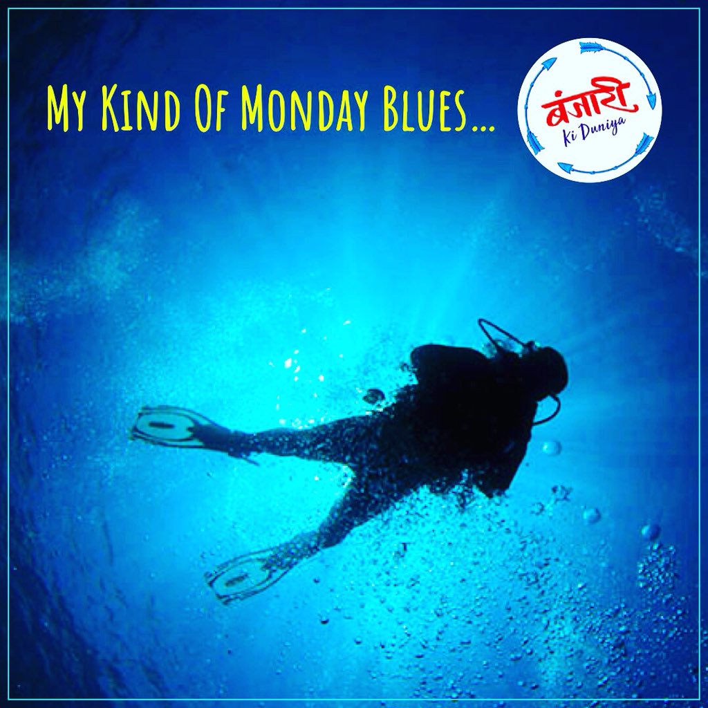 When the week starts with a promise of adventure.... #DiscoverDuniya with #BanjariKiDuniya

#BanjareThoughts #MondayMotivation #MondayBlues #OceanLife #Adventure #DeepSea #LifeIsAdventure #LoveBlue #DeepBlueSea #SeaDiving