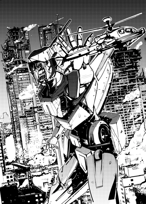 仕事に全然集中できなかったので、生まれて初めてロボットを描く。・・・まぁまぁ楽しい気もするけど、人を描いたり自然物を描いたりするよりは、楽しくない。 