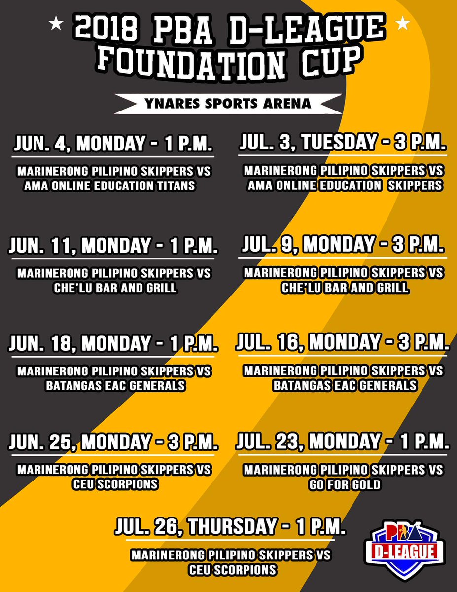 TIPVoiceManila's tweet photo. For basketball enthusiasts, come and support the T.I.P. Engineers in collaboration with the Associated Marine Officers and Seamen's Union of the Philippines (AMOSUP) in the 2018 PBA D-League Foundation Cup! #WeBleedBlackandYellow https://t.co/meIAnLx7pm