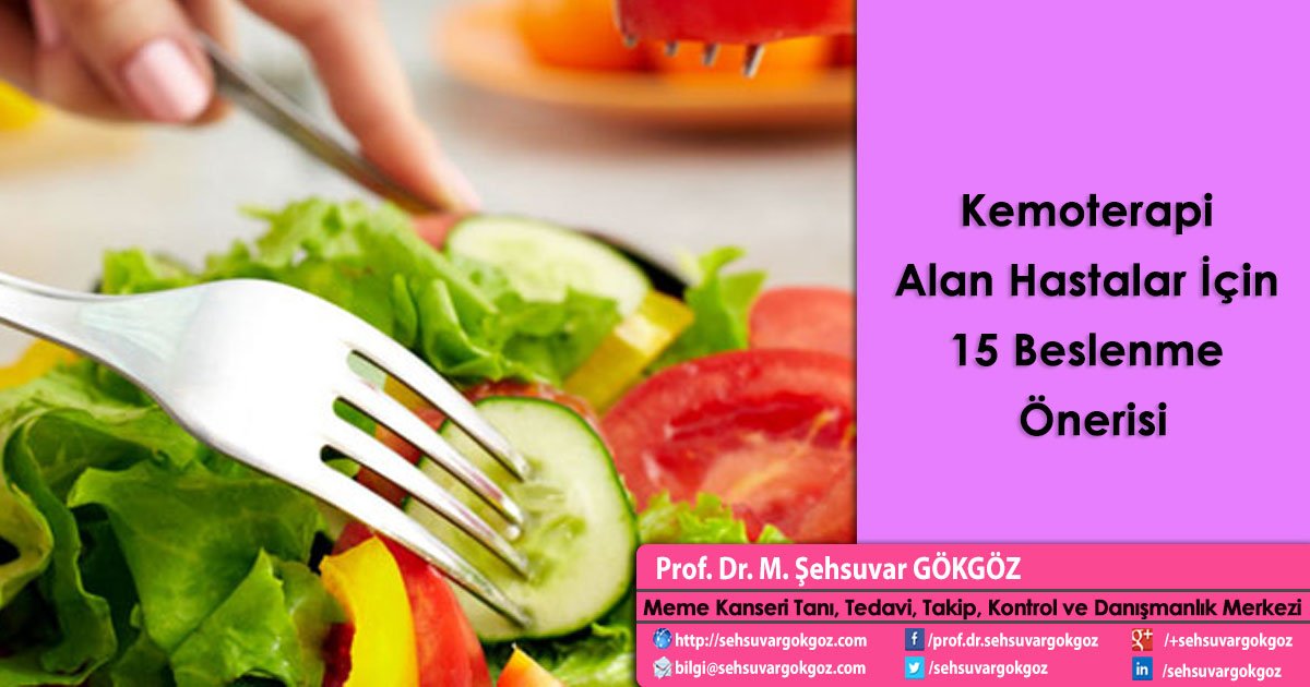 Sağlıklı beslenme kansere karşı koruyucu etki yaparken kanser tanısı almış hastalarda da tedavinin en büyük yardımcılarından biri olarak öne çıkıyor. 
goo.gl/z9dSZA

#memekanseri #memekanseritani #memekanseritakip #memecerrahi #sehsuvargokgoz #muayene #memeultrasonu