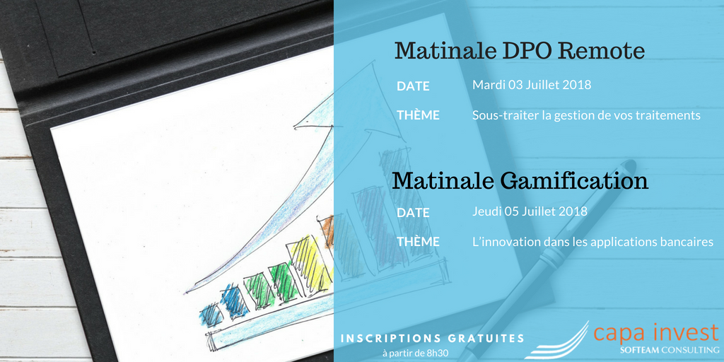 Les #matinales ne prennent pas de #vacances ! Matinale #DPO remote le 03/07 &gt; bit.ly/2tekEkE &amp; matinale #gamification le 05/07 &gt; bit.ly/2t4WKJ6 inscriptions gratuite ! #banque #assurance #mutuelle #gdpr