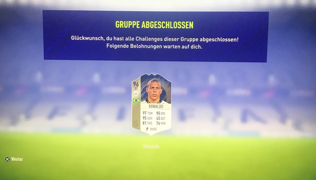 Bajazzo_7's tweet image. Nach dem lernen ne SBC machen ist nicht so Nice und macht auf jeden Fall kein Spaß... aber trotzdem willkommen Ronaldo El Phenomeno ❤️ #teamclutch #mainz05 #FIFA18 #letsgo