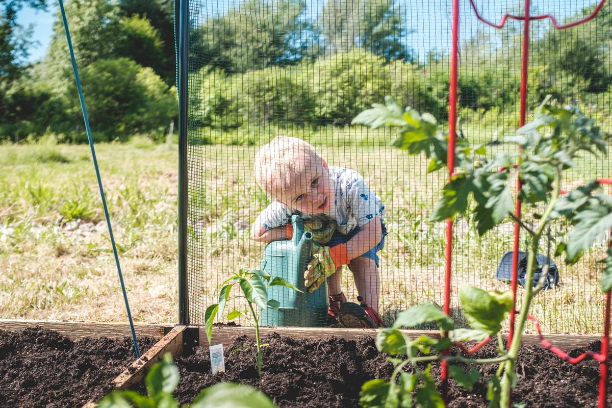 Finished the garden this weekend (finally)! Ollie is already asking when he gets to start eating tomatoes. 🍅🥒🌶️🥗
We used Just Natural mushroom compost mix. 🍄
