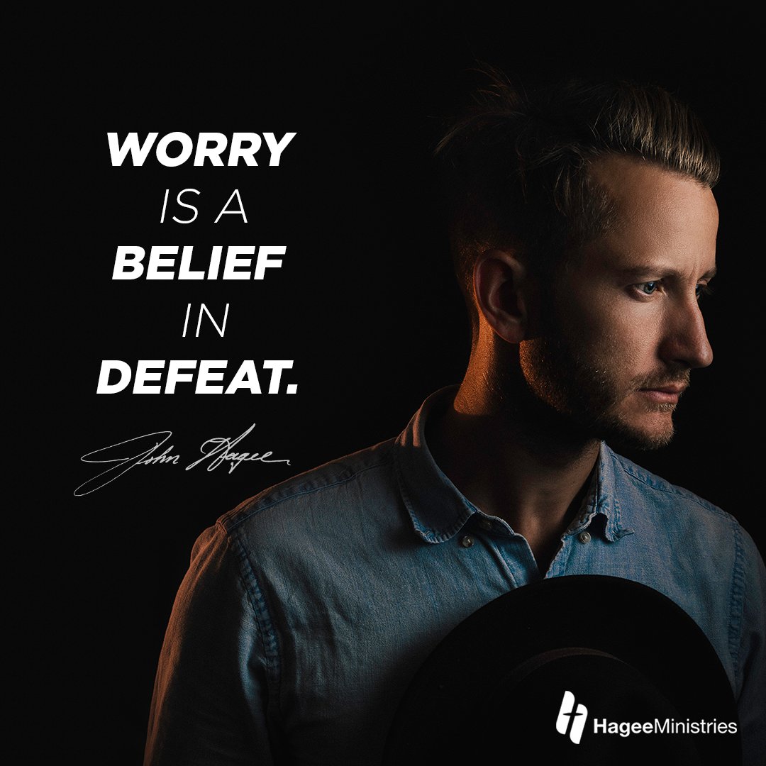 PastorJohnHagee's tweet photo. Worry is a belief in defeat. It is a stream of pessimism that drowns out optimism in your mind. It destroys hope and crucifies faith. But the joy and hope that comes from reading the Word of God drowns out the voice of anxiety and drives out worry. https://t.co/SEyb52fb5a
