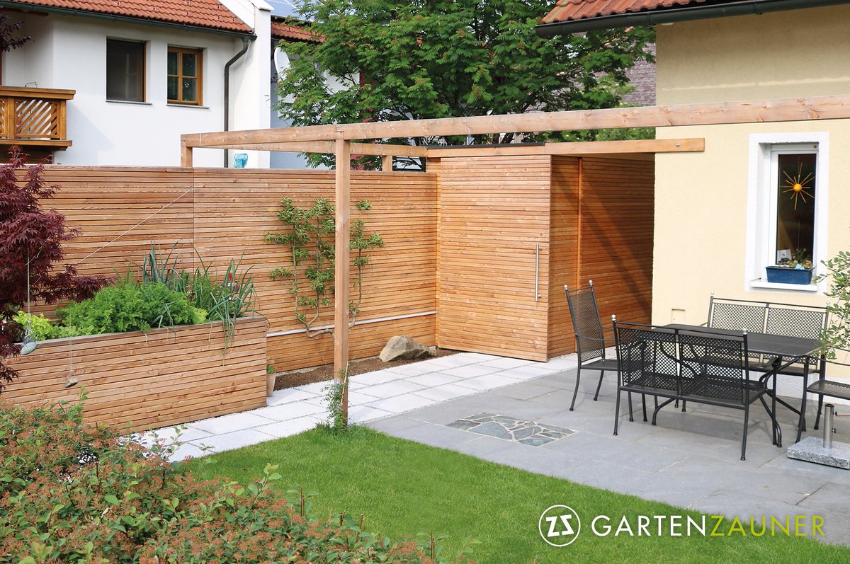 Gartenzauner V Twitter Holz Setzt Warme Und Naturliche Azkente In Jedem Garten Eine Sicht Und Larmschutzwand Wird Zu Einem Hochbeet Zum Stauraum Und Formt Den Gartenraum Linz Kirchschlag Oo Geplant Und Gebaut